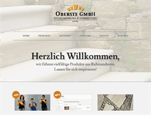 Tablet Screenshot of oberste-gmbh.de